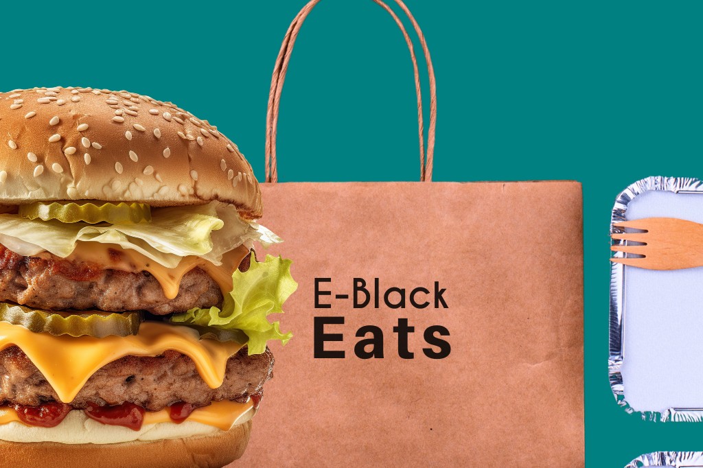Afro Burger sur E-Black Eats street food delivery